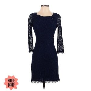 Diane Von Furstenburg long sleeve cocktail dress